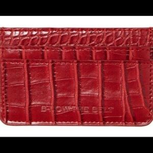 {B-LOW THE BELT} Red Croc Card Case